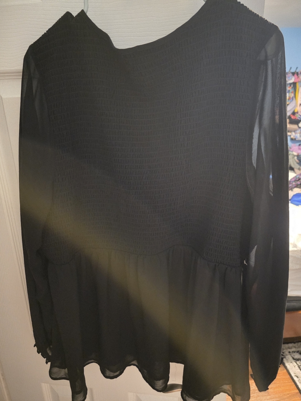 Torrid Long Sleeve Black Blouse - Picture 6 of 7